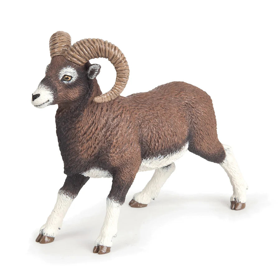 Figurine Mouflon Papo 53018 – Miniature animal de montagne peinte à la main