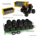 20 balles rondes d'ensilage enrubannées noires - Universal Hobbies H7230 1/32