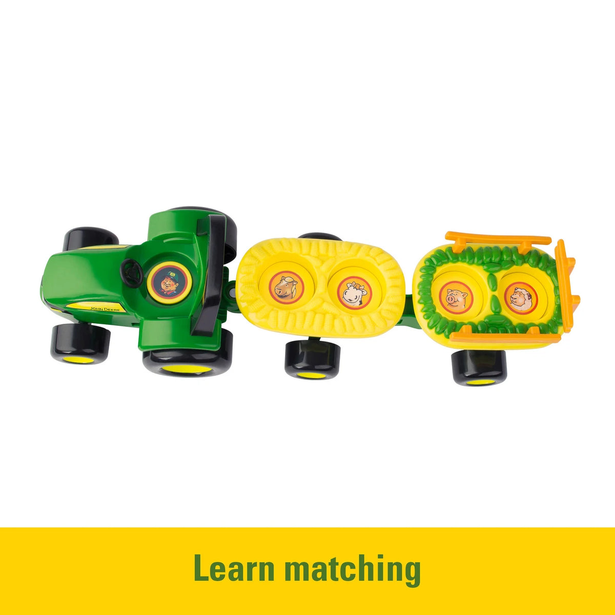 Tracteur John Deere Sons d'Animaux + Remorque + 4 Animaux | Britains Tomy | Réf. 34908