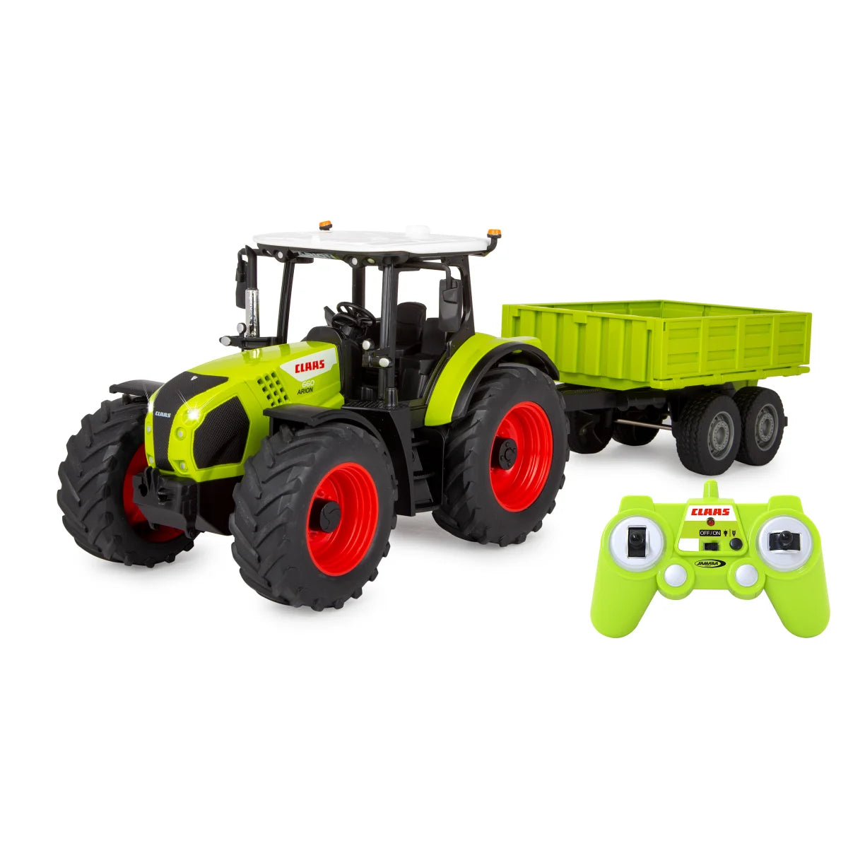 Claas Arion 660 radiocommandé avec remorque basculante – 1:24