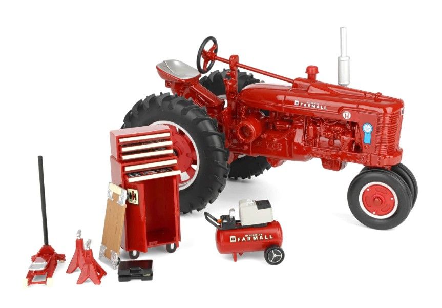 Tracteur Farmall Super H avec Outils – Collection Prestige – Échelle 1:16