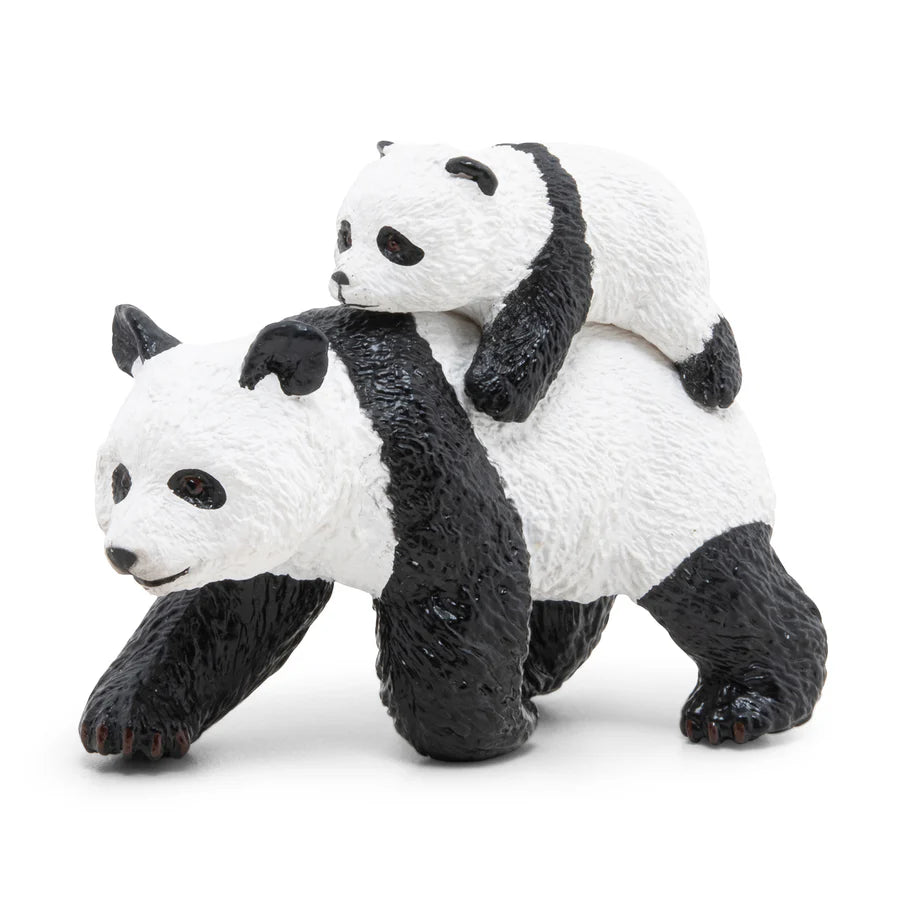 Figurine Panda et son Bébé Papo 50071 – Duo attendrissant peint à la main