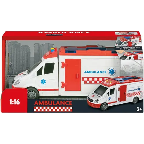 Ambulance Rétro-Friction Son Et Lumière 2402289