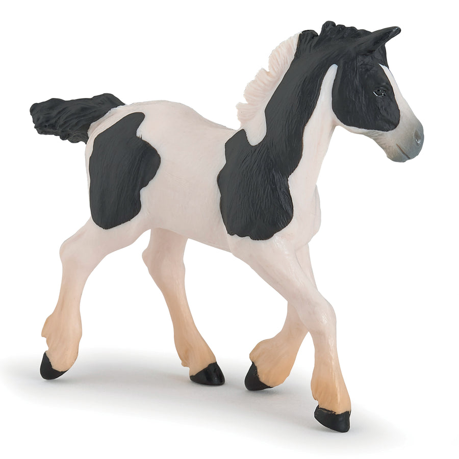 PAPO Figurine Poulain cob pie noir – Réf. 51508