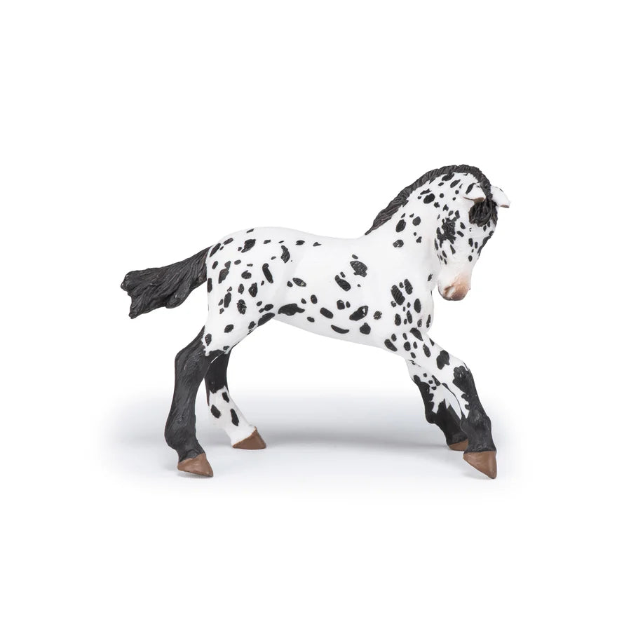 Figurine Poulain Appaloosa Noir – Papo Réf. 51540