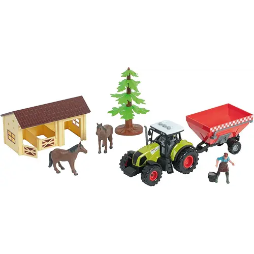 Coffret ferme avec tracteur son et lumière, modèle aléatoire | A2502257