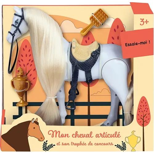 Cheval qui trotte et hennit, 25 cm | Modèle aléatoire A2502267