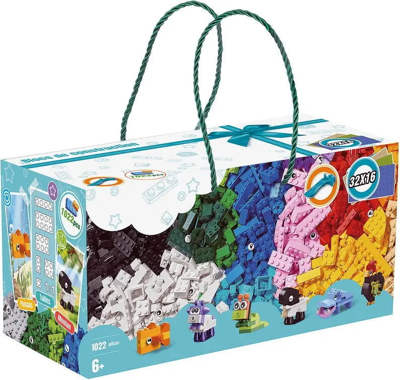 Coffret 1 022 briques de construction, 6 animaux dès 6 ans | A2502306