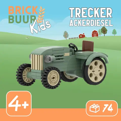 MunichBricks 22KMS1N3 – Tracteur Agricole – Set Briques Ferme