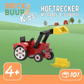 MunichBricks 22KMS1N5 – Tracteur de Cour avec Fourche et Pelle – Set Briques Ferme