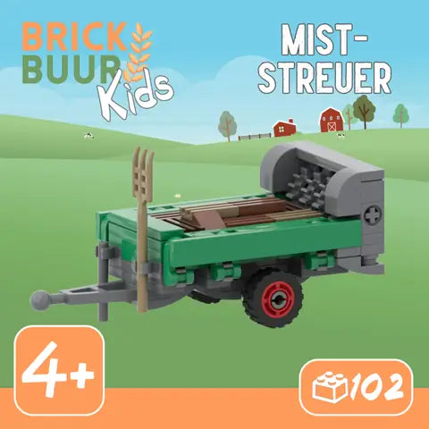 MunichBricks 22KMS1N6 – Épandeur de Fumier – Set Briques Ferme