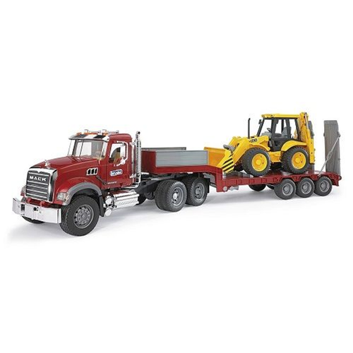 Bruder 02813 Mack porte engin bull jcb