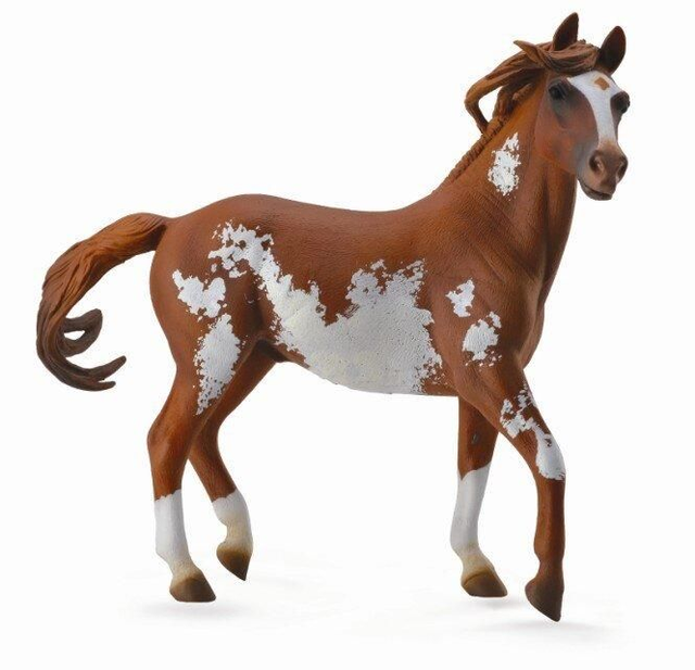 CollectA Deluxe (1:12) 88713 - Étalon Mustang (Alezan Overo)