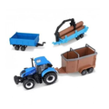 18-31668N - Bburago New Holland T7.315 avec 3 remorques