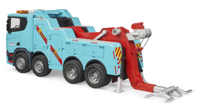 Camion de dépannage et de remorquage Scania Super 560R avec module son et lumière 03553