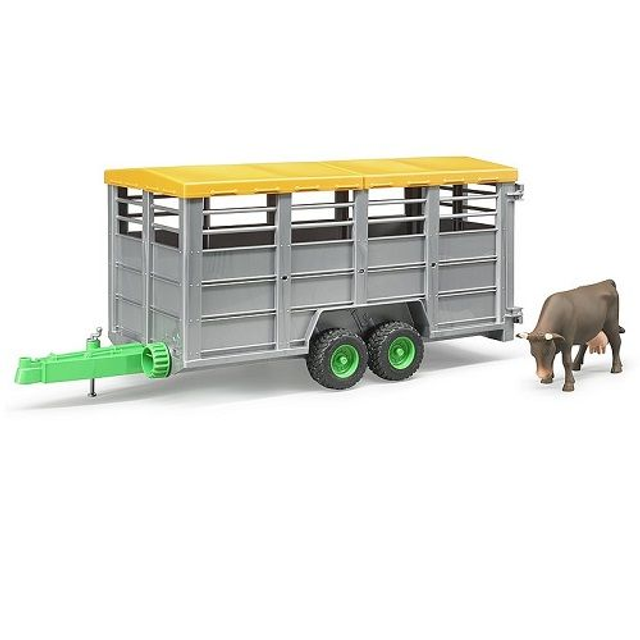 Bruder 02227 bétaillère avec une vache