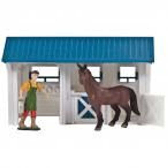 2002918 étable cheval et figurine