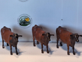 Créations en resine 3d vache Rouge Flamande rgf01