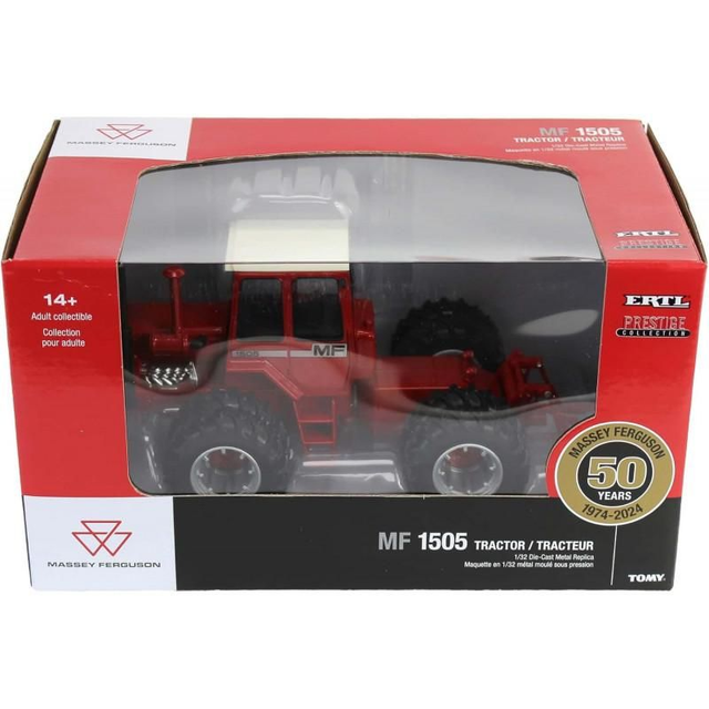 TRACTEUR MASSEY FERGUSON 1505 Jumelé 47559 ERTL-PRESTIGE 1/32