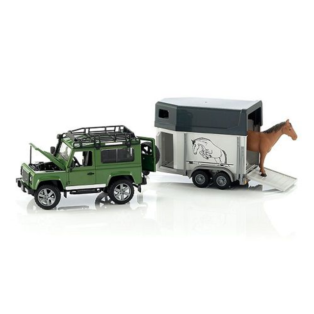 Bruder 02592 land rover cheval et van