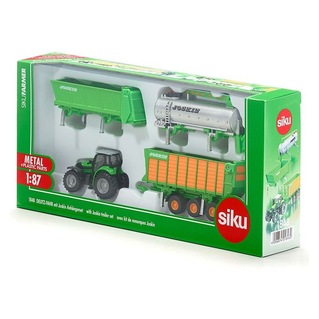 Siku 1848 tracteur Deutz et ensemble joskin 1.87