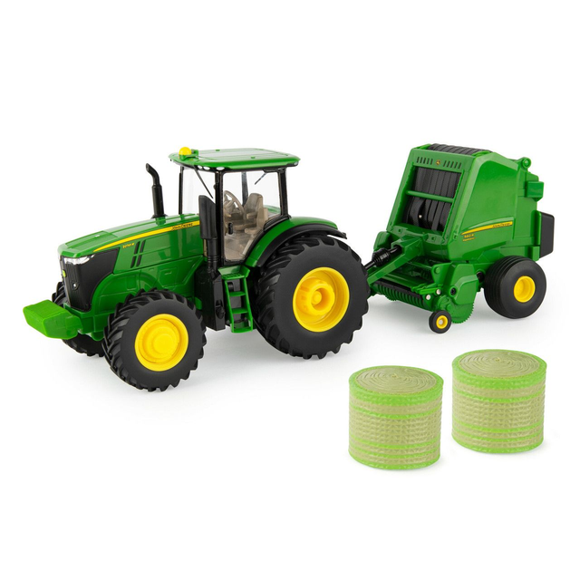 Tomy britains 47355 John Deere 7270R avec presse
