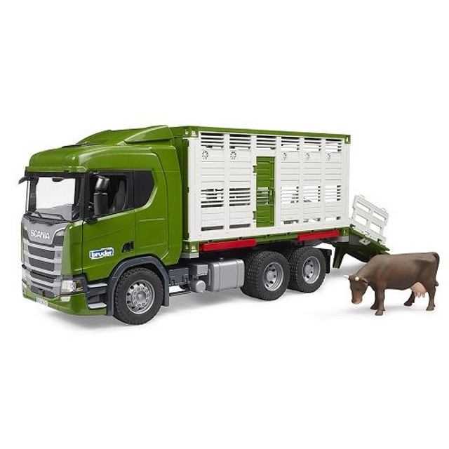 Bruder 03548 camion bétaillère Scania vert