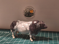 Miniatuur Belgisch Witblauw stier 1:32 bwb6