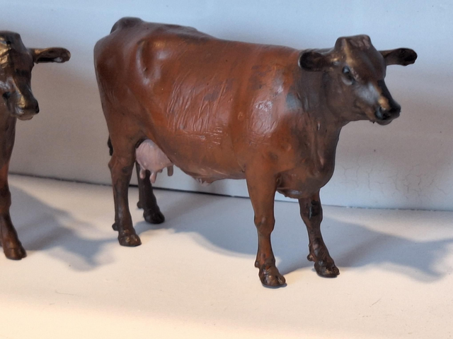 Créations en resine 3d vache Rouge Flamande rgf01