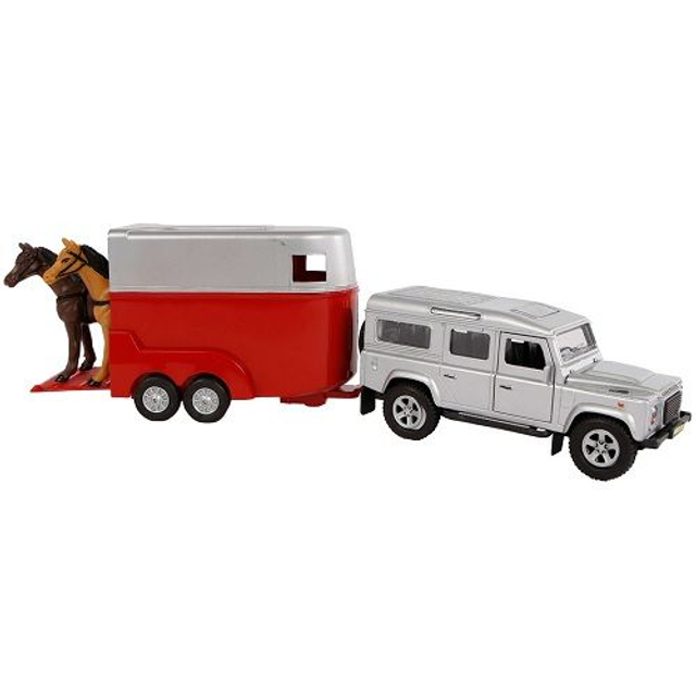 Kids Globe 520213 Coffret complet land Rover avec van et accessoires