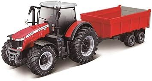 Bburago 18.31662 Massey Ferguson avec remorque