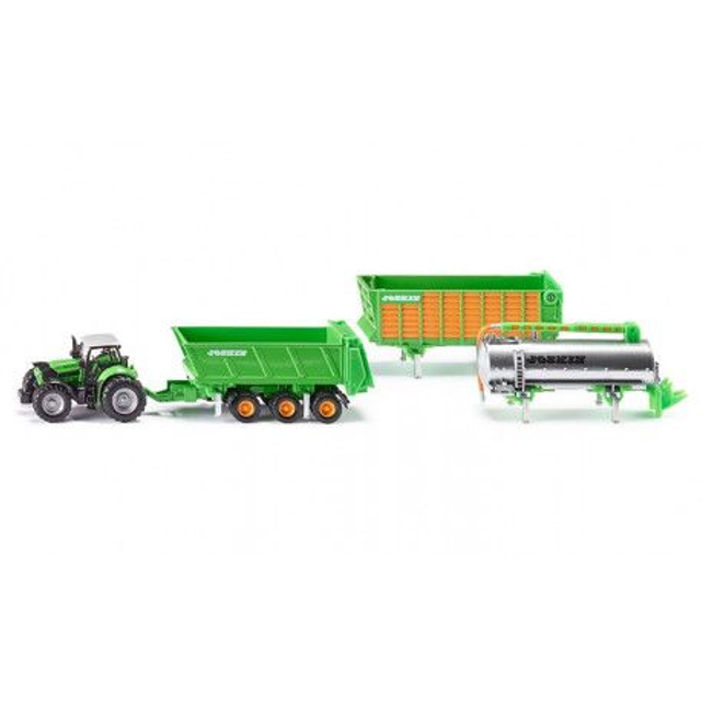 Siku 1848 tracteur Deutz et ensemble joskin 1.87