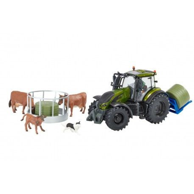 VALTRA T254 vert olive avec animaux et accesoires 43323 BRITAINS 1/32