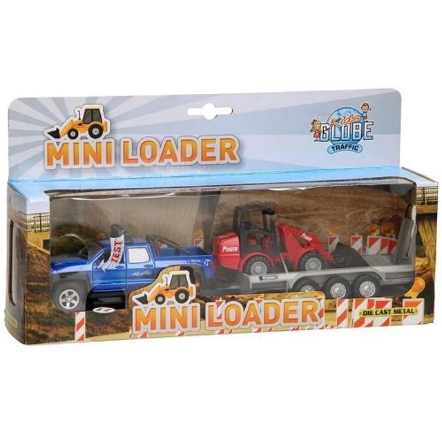 Kids Globe 510207 4x4 bleu avec plateau et manitou