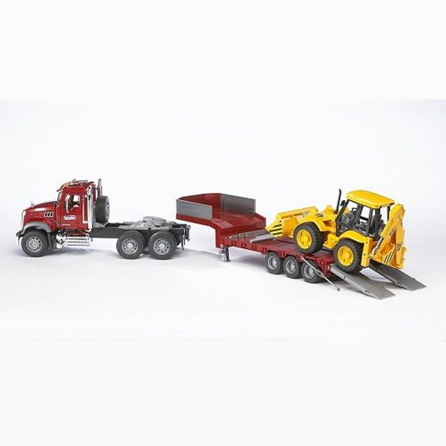 Bruder 02813 Mack porte engin bull jcb