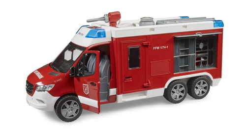 Bruder 02680 - Fourgon de pompiers Mercedes-Benz Sprinter avec son et lumière