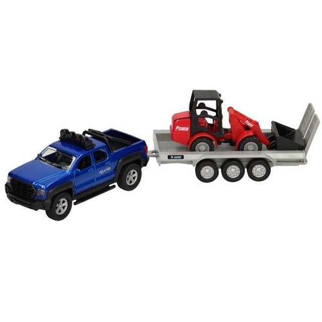 Kids Globe 510207 4x4 bleu avec plateau et manitou