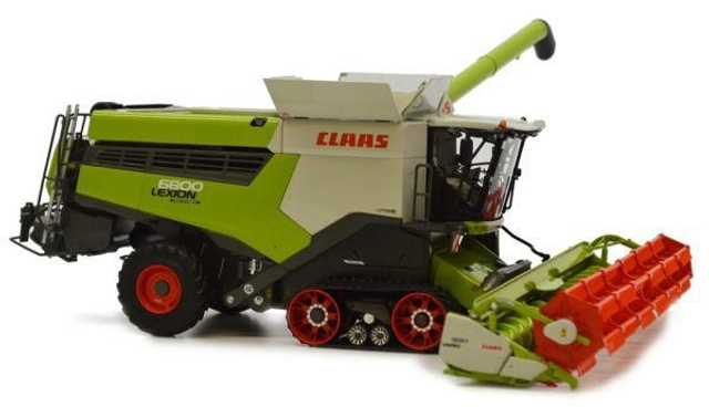 Moissonneuse Claas Lexion 6800 Terra Trac et Chariot Porte Coupe Mar2028 Échel