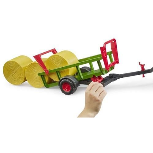 Bruder 02204 Round Bale Collector with 3 Round Bales