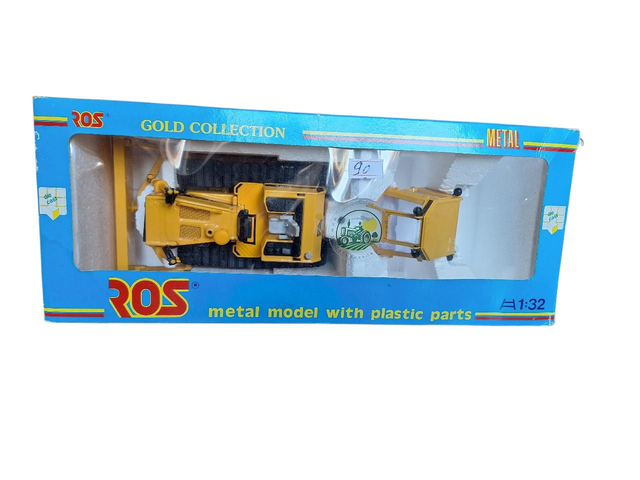 Bulldozer Fiat Allis FD14E, modèle réduit Ros à l'échelle 1/32, neuf avec boîte.