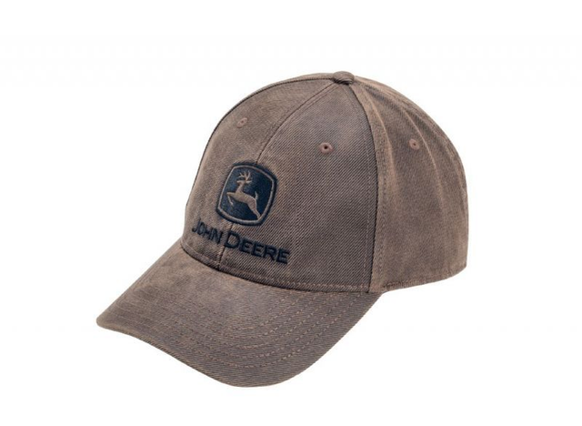 Casquette aspect toile cirée John Deere 201