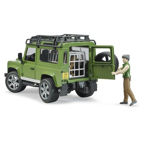Bruder 02587 land rover chasseur et chien