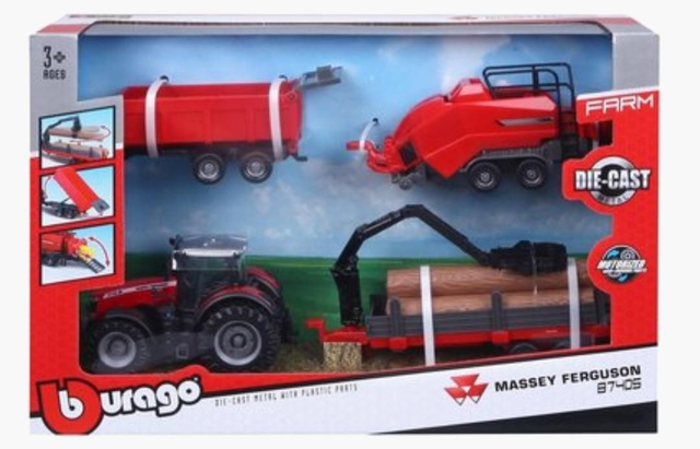 Coffret MASSEY-FERGUSON burago 18.31668M