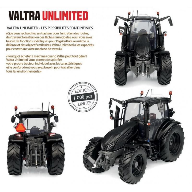 Tracteur VALTRA G135 Noir Mat UH 6440