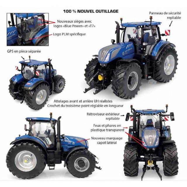 UH6491 New Holland T7 300 bleu Power