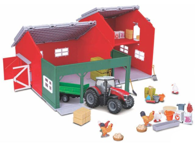 Bburago 18.31684m ferme avec Massey Ferguson