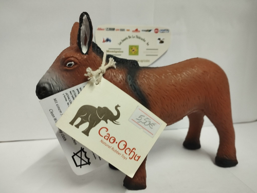 606 Donkey natural rubber play animal