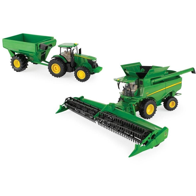 Moissonneuse-Batteuse JOHN DEERE S780 avec JOHN DEERE 7240R et transbordeur