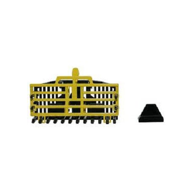 Britains 43369 Fourche à ensilage frontale noire et jaune