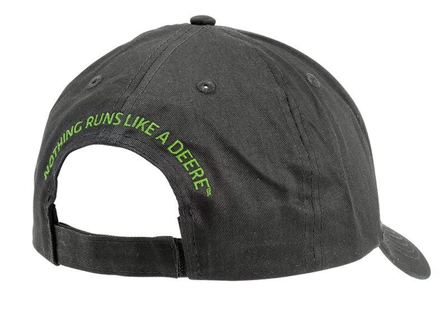 Casquette de marque commerciale noire John Deere 111